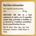 Solgar Gentle Iron (Iron Bisglycinate) 20 mg Vegetable Capsules - Pack of 180 - Reduces Constipating Effects - Gentle on The Stomach - Vegan and Gluten Free - BBE 01/2029