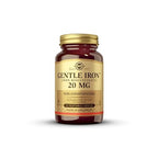 Solgar Gentle Iron (Iron Bisglycinate) 20 mg Vegetable Capsules - Pack of 180 - Reduces Constipating Effects - Gentle on The Stomach - Vegan and Gluten Free - BBE 01/2029