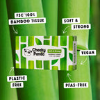 The Cheeky Panda Bamboo Facial Tissues Box Multipack | 12 Boxes of 80 | Silky Soft and Sustainable Bamboo - Like New