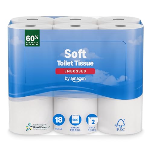 Velvet Classic Quilted Toilet Tissue 24 Rolls - Luxuriously Soft, Strong and Absorbent Toilet Roll - Jumbo Bulk Pack 24 Rolls - 3-ply - White