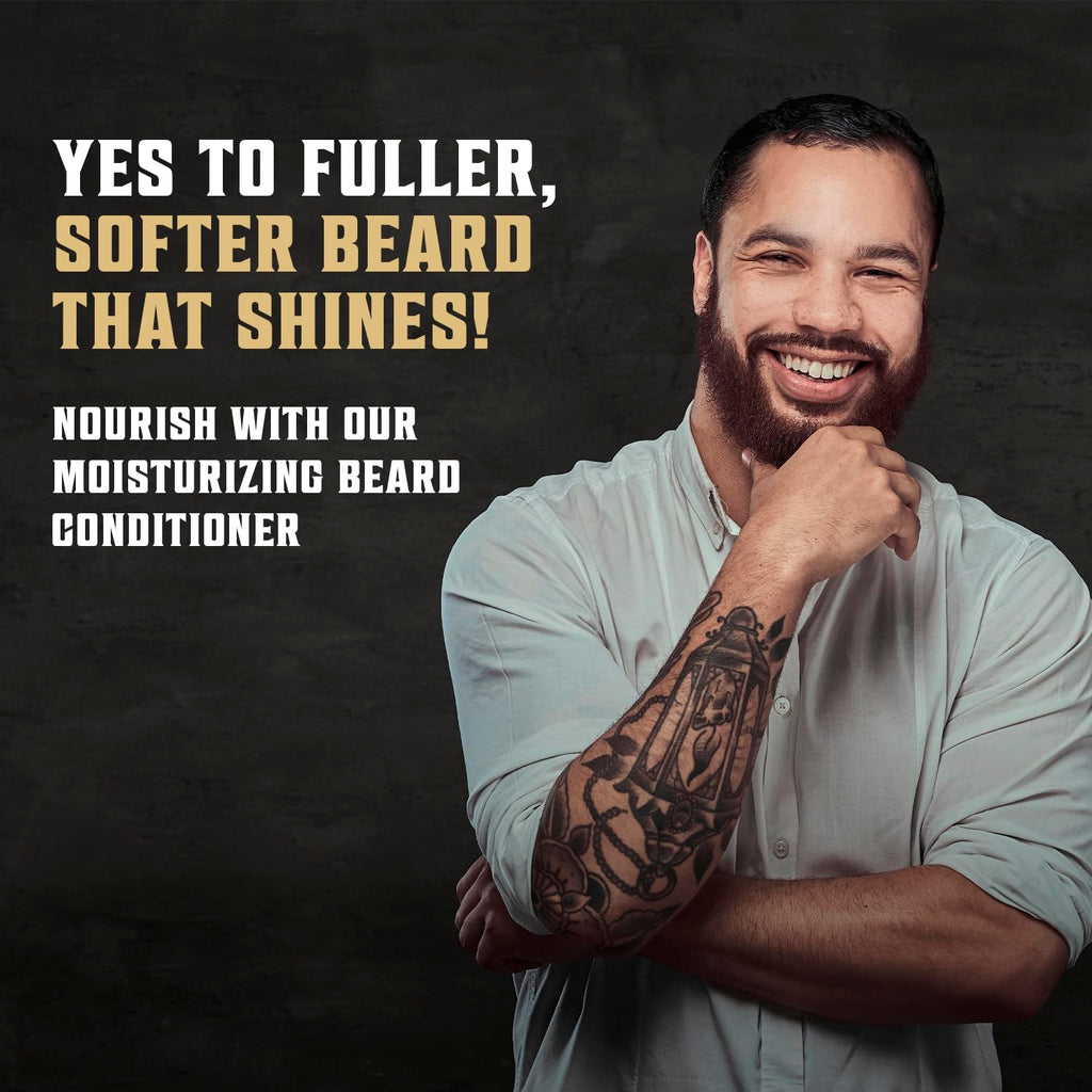 Viking Revolution - Beard Shampoo And Conditioner - Natural Beard Wash & Beard Conditioner With Argan & Jojoba Oils - Softens & Strengthens - Gifts For Men - Spiced Vanilla - 2 x 150 ml