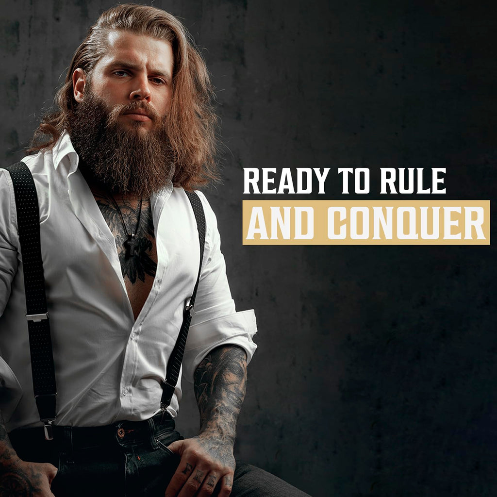 Viking Revolution - Beard Shampoo And Conditioner - Natural Beard Wash & Beard Conditioner With Argan & Jojoba Oils - Softens & Strengthens - Gifts For Men - Spiced Vanilla - 2 x 150 ml