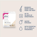 Veet Essential Oils and Floral Vanilla Hot Wax Microwavable Jar, Waxing Kit, 250 ml, multicolor - Damaged Box