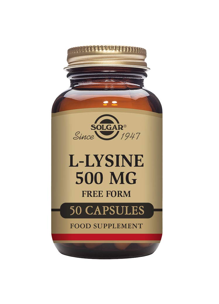 Solgar L-Lysine 1000 mg - Food Supplement, Pack of 250 Tablets - Premium Amino Acid Range - Vegan, Gluten Free - BBE 09/2028