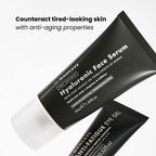 ManCave Hyaluronic Acid and Caffeine Anti-Aging Face Serum 50ml, Formulated to reduce the Appearance of Fatigue and Enhance Damaged Skin with Caffeine and Glycogen, Vegan Friendly, Made in the UK