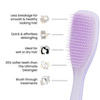 Tangle Teezer Fine and Fragile Ultimate Detangler Hairbrush for Coloured, Fine & Thin Hair - Two-Tiered Soft Flex Teeth Reduce Breakage & Pulling - Gentle on Delicate Hair - Hypnotic Heather - Damaged Box
