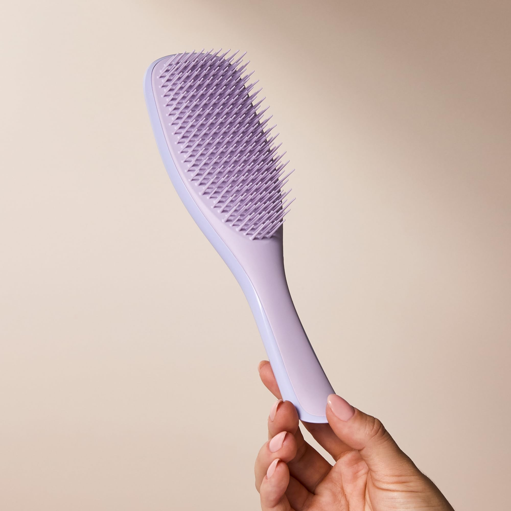 Tangle Teezer Fine and Fragile Ultimate Detangler Hairbrush for Coloured, Fine & Thin Hair - Two-Tiered Soft Flex Teeth Reduce Breakage & Pulling - Gentle on Delicate Hair - Hypnotic Heather - Damaged Box