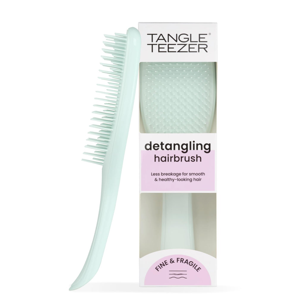 Tangle Teezer Fine and Fragile Ultimate Detangler Hairbrush for Coloured, Fine & Thin Hair - Two-Tiered Soft Flex Teeth Reduce Breakage & Pulling - Gentle on Delicate Hair - Hypnotic Heather - Damaged Box