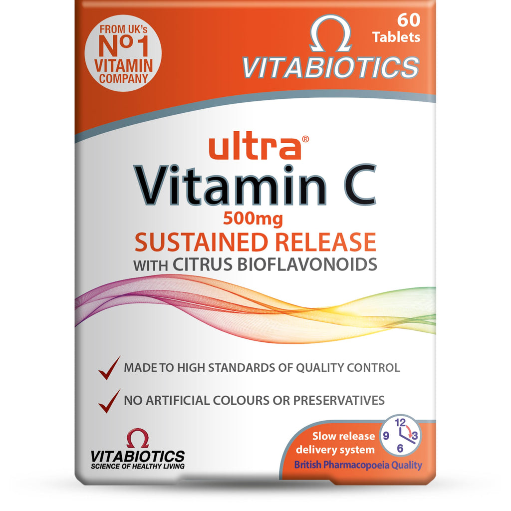 Vitamin C Tablets Sustained Release with Bioflavonoids - 60 Tablets - BBE 05/2028