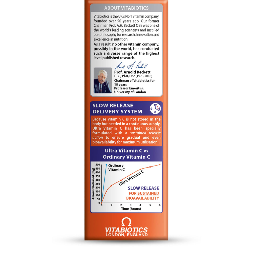 Vitamin C Tablets Sustained Release with Bioflavonoids - 60 Tablets - BBE 05/2028