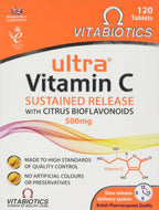 Vitamin C Tablets Sustained Release with Bioflavonoids - 60 Tablets - BBE 05/2028