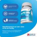 VitaThrive(R) Glycine 1200mg Capsules - High Strength Glycine Amino Acid Supplement for Recovery, Relaxation, Collagen Support & Daily Wellness - Vegan Glycine Capsules - 120 Capsules - BBE 01/2028
