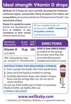 Wellbaby VIT D Drops by Vitabiotics - Vitamin D Drops for Babies from Birth to 4 Years - from The UK's No.1 Baby Supplement Brand - BBE 09/2028