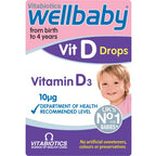 Wellbaby VIT D Drops by Vitabiotics - Vitamin D Drops for Babies from Birth to 4 Years - from The UK's No.1 Baby Supplement Brand - BBE 09/2028