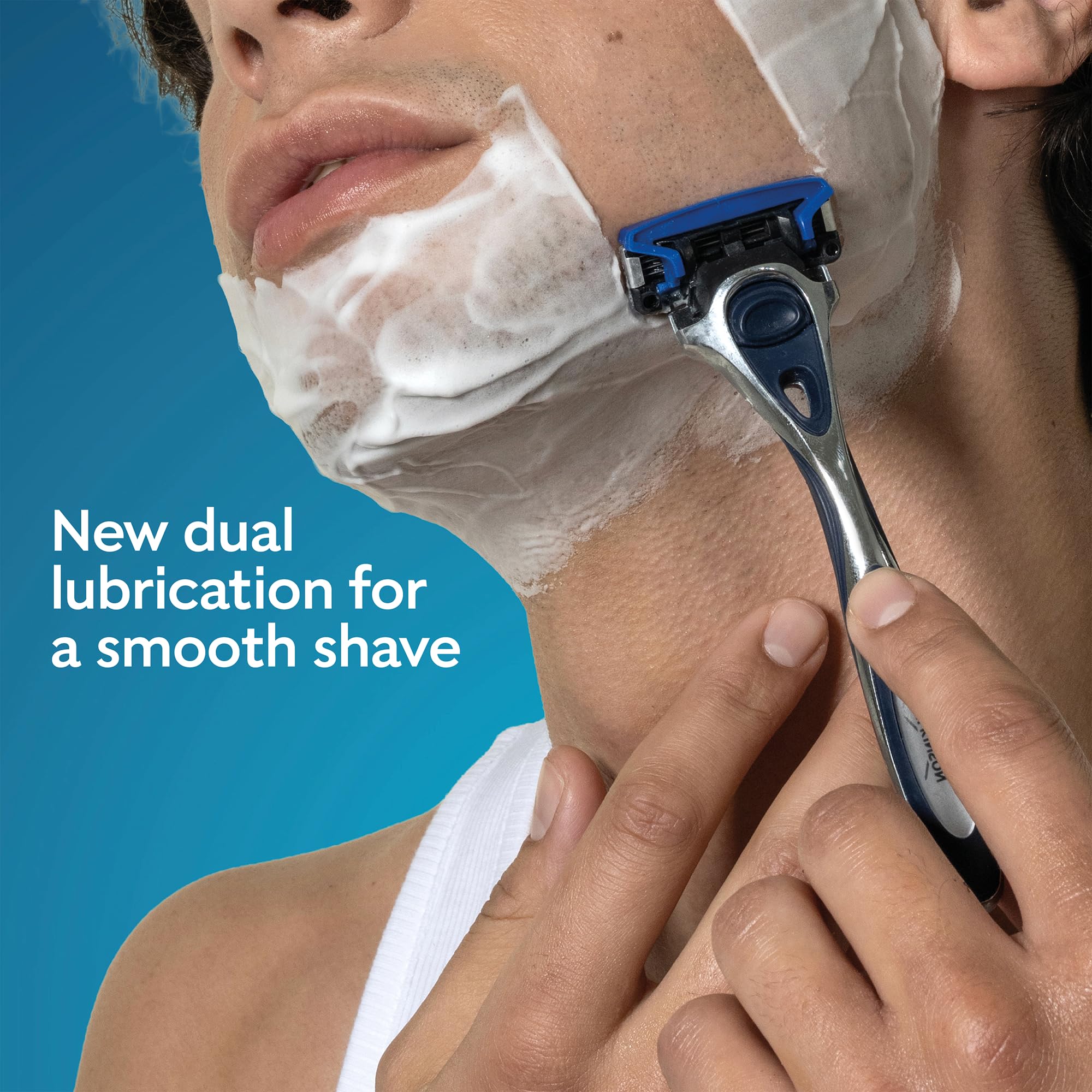 Wilkinson Sword Hydro 5 Razors Blade for Men, Men's Shaver Refill Pack, Skin Hydration, Carbon Coated Blades, 8 Razor Refills - Damaged Box