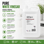 White Vinegar 5L - Food Grade Suitable for Cleaning, Cooking, Baking, Pickling, Marinating, Weed Killer