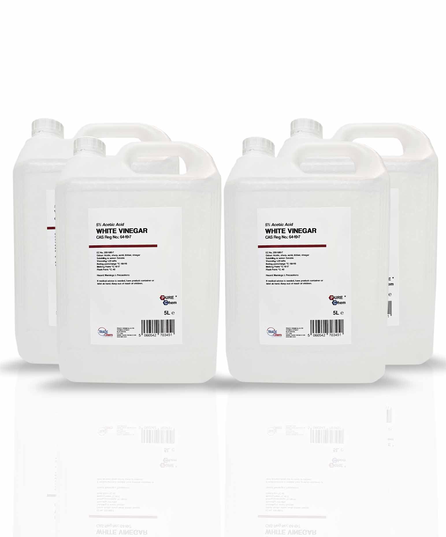 White Vinegar 5L - Food Grade Suitable for Cleaning, Cooking, Baking, Pickling, Marinating, Weed Killer