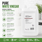 White Vinegar 5L - Food Grade Suitable for Cleaning, Cooking, Baking, Pickling, Marinating, Weed Killer