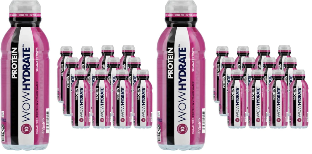 Wow Hydrate Protein Water 10g Summer Fruits 12X500ml