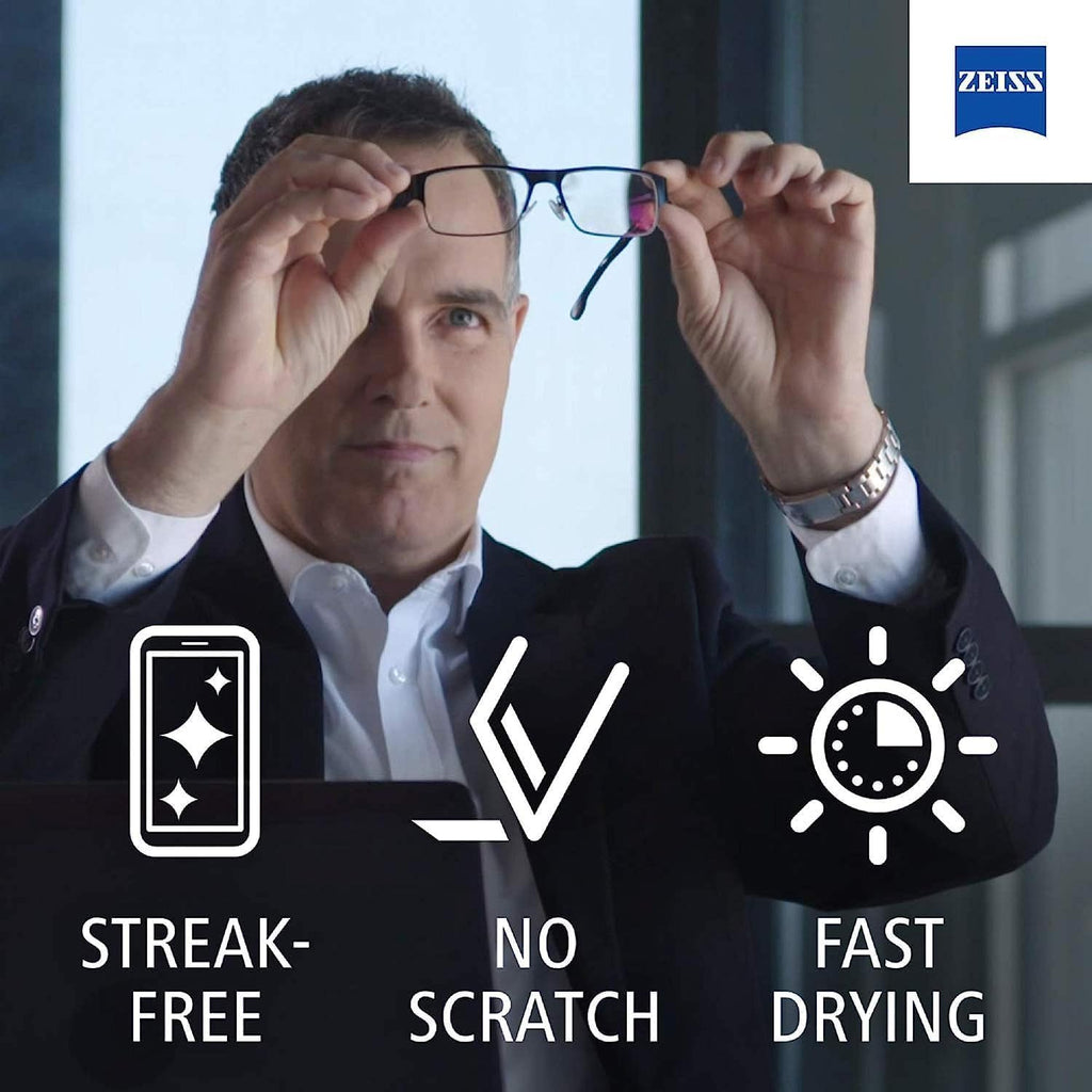 ZEISS Lens Wipes, Lens Cleaner for Glasses, Cameras & Binoculars,Individually Packed Single Use Disposable Cloths in Sachets, for Handy and Portable Spectacle Cleaning On The Go, 200 Count (Pack of 1)