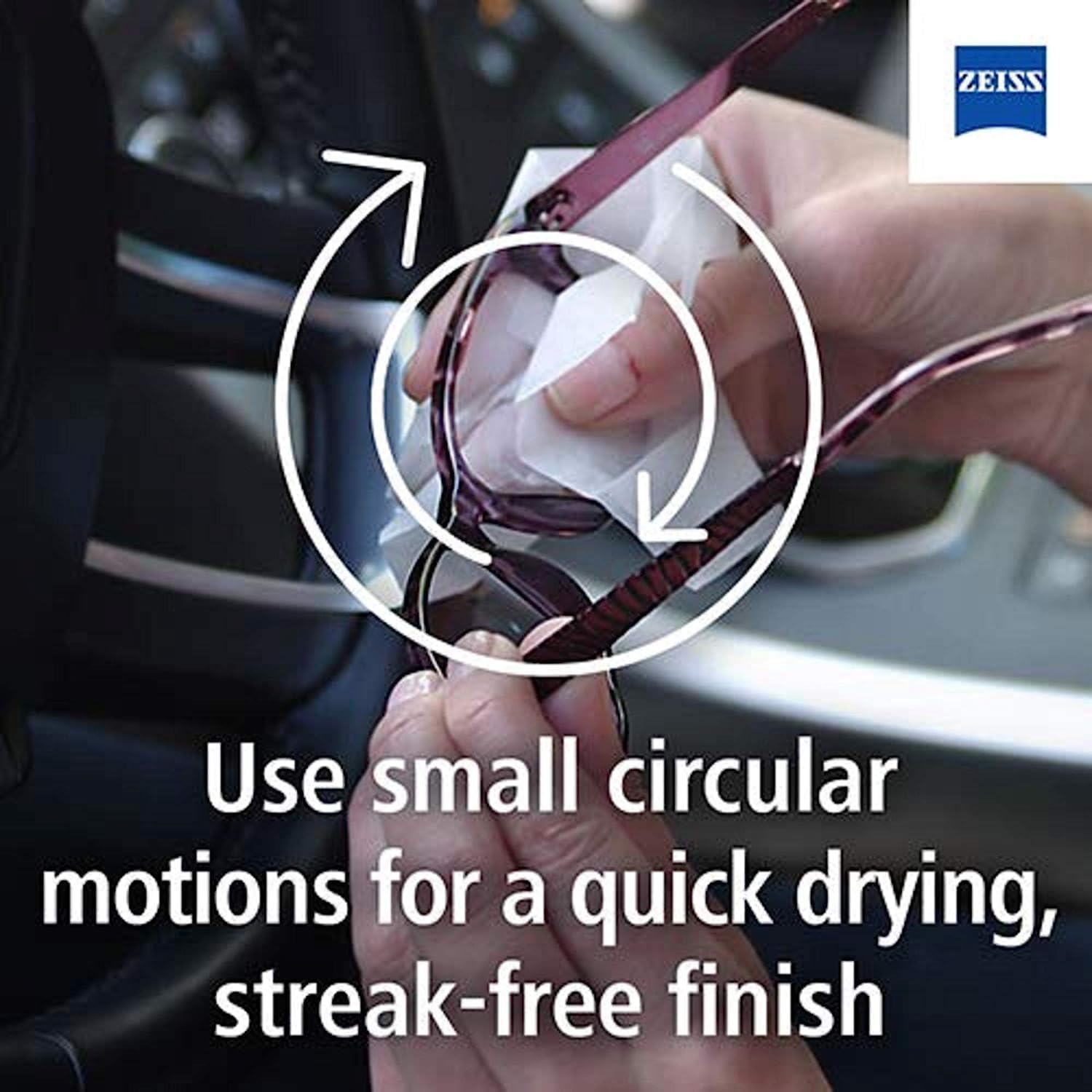 ZEISS Lens Wipes, Lens Cleaner for Glasses, Cameras & Binoculars,Individually Packed Single Use Disposable Cloths in Sachets, for Handy and Portable Spectacle Cleaning On The Go, 200 Count (Pack of 1)