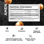 Zinc & Copper Supplement + Probiotics - 3 Months Supply - One Per Day - 25 mg Zinc Picolinate Vitamin Pills - Essential Minerals Supplements - 2 Billion CFUs Probiotic - Vegan, Non-GMO - 90 Capsules - BBE 05/2028
