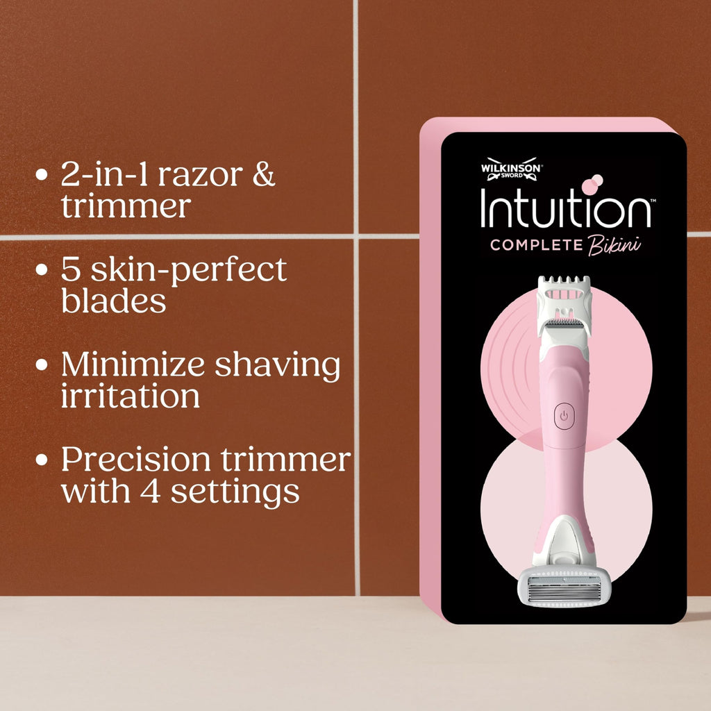 Wilkinson Sword Intuition Complete Bikini Women's 2in1 Trimmer and Razor