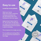Multi-Mam Compresses for Breastfeeding Mothers - Intensive Care and Treatment of Sore and Irritated Nipples - Instant Cooling and Soothing Gel Pad - Essential Aid for Breast-Feeding Mums - Pack of 12 - Damaged Box