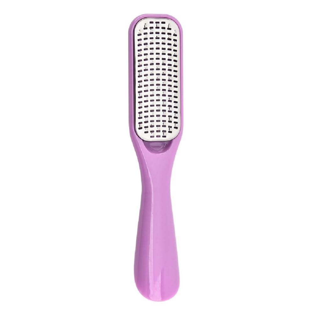 Wet & Dry Foot Rasp Callus Remover - High Grade Stainless Steel Metal Pedicure Tool for Soft Fancy Feet,Purple