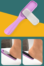Wet & Dry Foot Rasp Callus Remover - High Grade Stainless Steel Metal Pedicure Tool for Soft Fancy Feet,Purple