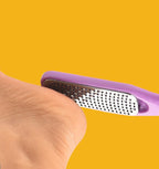 Wet & Dry Foot Rasp Callus Remover - High Grade Stainless Steel Metal Pedicure Tool for Soft Fancy Feet,Purple