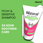 Nizoral Scalp Soothing Itchy & Sensitive Shampoo, 24 Hour Soothing Care, Ongoing Relief for Dry, Itchy and Flaky Scalps, For Healthy Looking, Shiny Hair, Contains Aloe Vera, 1 x 200ml