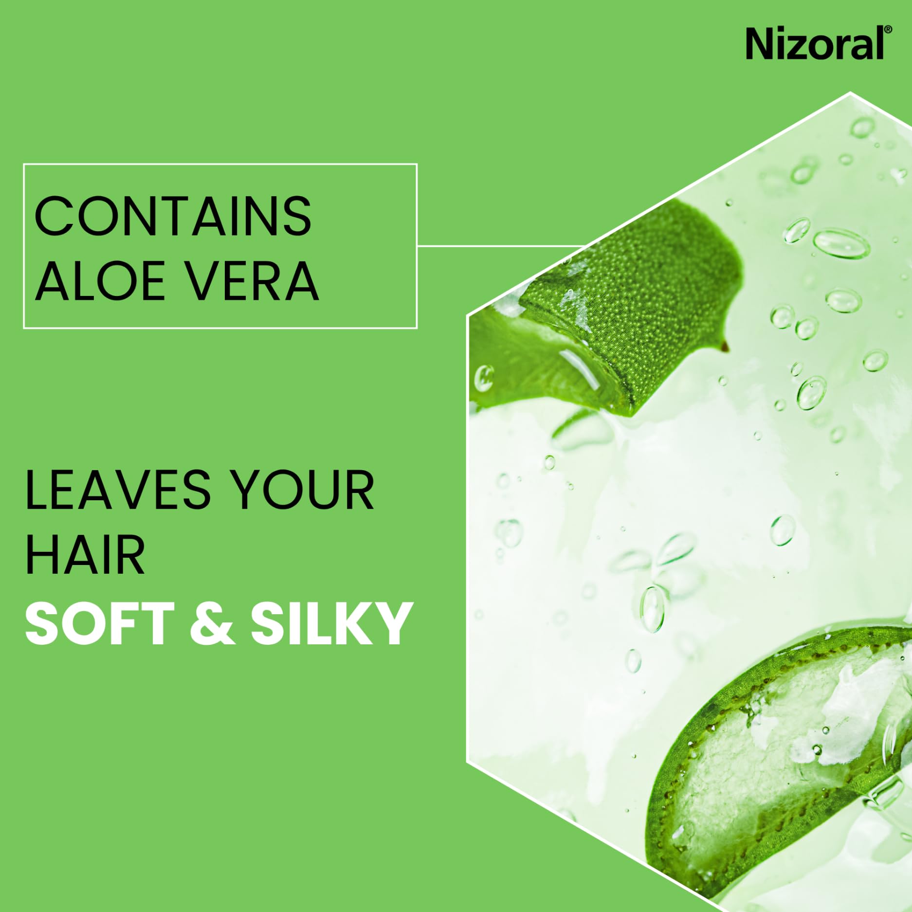 Nizoral Scalp Soothing Itchy & Sensitive Shampoo, 24 Hour Soothing Care, Ongoing Relief for Dry, Itchy and Flaky Scalps, For Healthy Looking, Shiny Hair, Contains Aloe Vera, 1 x 200ml