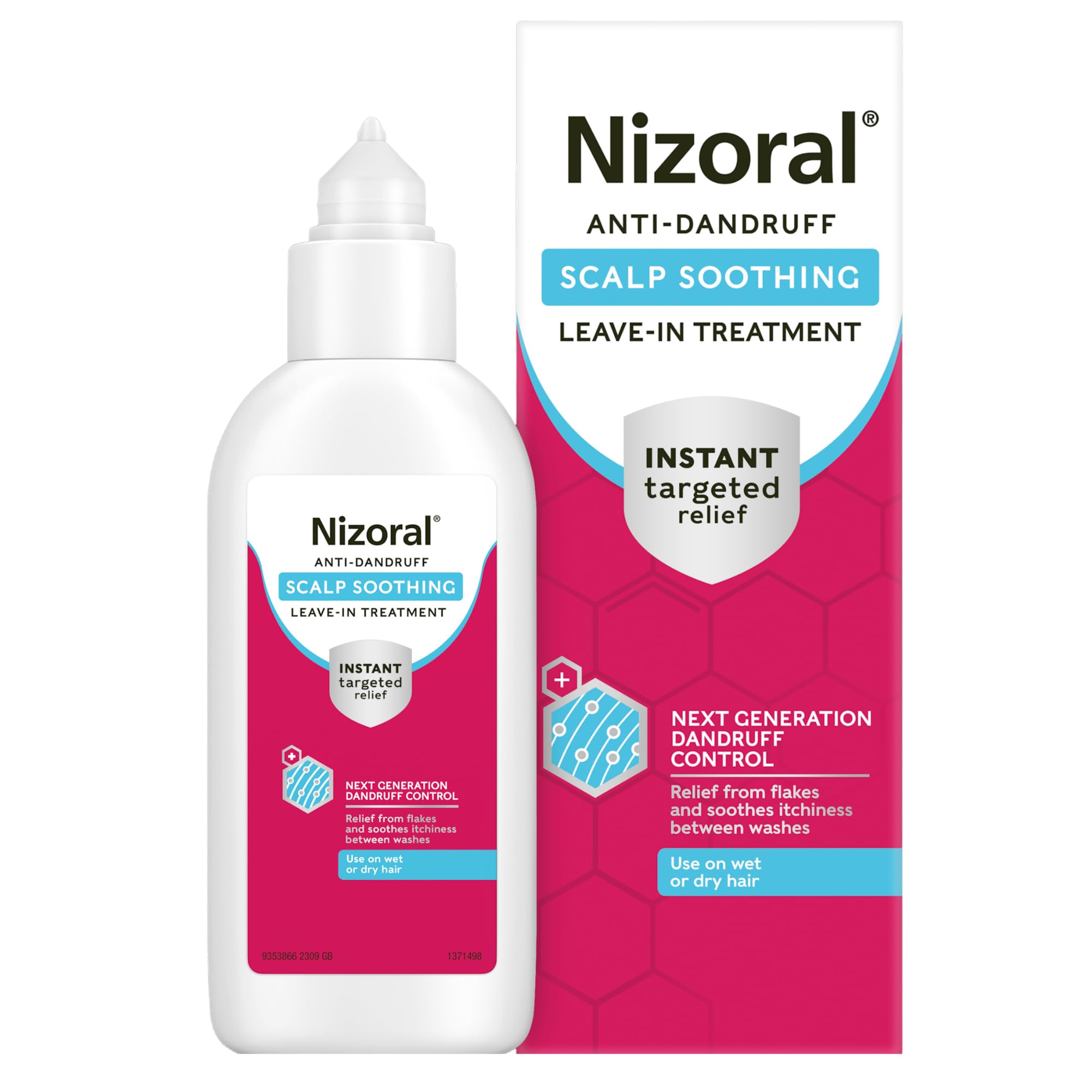 Nizoral Scalp Soothing Itchy & Sensitive Shampoo, 24 Hour Soothing Care, Ongoing Relief for Dry, Itchy and Flaky Scalps, For Healthy Looking, Shiny Hair, Contains Aloe Vera, 1 x 200ml