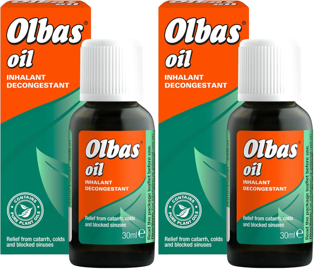 Olbas Oil 30ml - Inhalant Decongestant Oil - Relief from Catarrh, Colds & Blocked Sinuses - BBE 11/2028