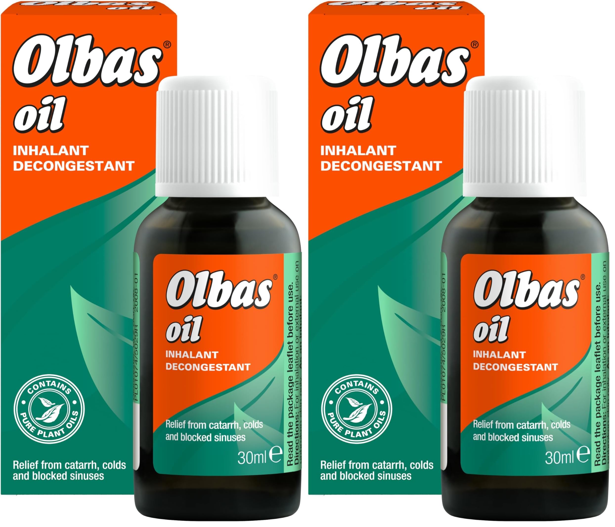 Olbas Oil 30ml - Inhalant Decongestant Oil - Relief from Catarrh, Colds & Blocked Sinuses - BBE 11/2028