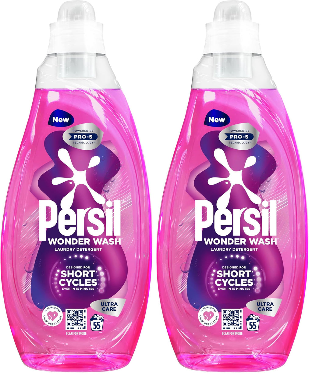 Persil Wonder Wash Ultra Care Bio Liquid Detergent 1.485 L (55 washes)