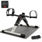AGM Foldable Mini Pedal Exerciser, Compact Arm Leg Exercise Bike with LCD Display for Home Office Workout - Damaged Box