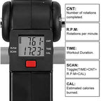 AGM Foldable Mini Pedal Exerciser, Compact Arm Leg Exercise Bike with LCD Display for Home Office Workout - Damaged Box