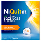 NiQuitin 4mg Nicotine Lozenges - Mint Flavour (132) - Fast, Effective Craving Relief - Stop Smoking Aids for Taking at Home Or On The Go - for Help Quitting Or Reducing Smoking - Like New - BBE 07/2027
