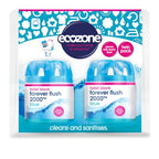 EcoZone Forever Flush 2000 Blue Toilet Blocks, Eco Friendly Alternative to Loo Rim Hangers, Cistern Capsules Clean & Descale WCs, Natural Vegan & Non Toxic Cleaner, Recyclable Plastic (Set of 2)