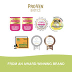Pro-Ven Probiotics with Digestive Enzymes | Daily Gut Support 25 Billion Lab4 Friendly Bacteria | Calcium Aids Digestion for Adults | 30 Capsules - BBE 12/2027