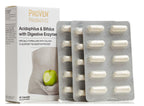 Pro-Ven Probiotics with Digestive Enzymes | Daily Gut Support 25 Billion Lab4 Friendly Bacteria | Calcium Aids Digestion for Adults | 30 Capsules - BBE 12/2027