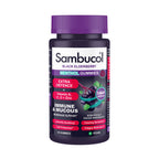 Sambucol Natural Black Elderberry Extra Defence Menthol Gummies |Vitamin A | Vitamin C | Vitamin D | Zinc |Advanced Immune Support Supplement| 30 Gummies - BBE 11/2026