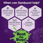 Sambucol Natural Black Elderberry Extra Defence Menthol Gummies |Vitamin A | Vitamin C | Vitamin D | Zinc |Advanced Immune Support Supplement| 30 Gummies - BBE 11/2026