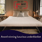 Dreamland Hunker Down Electric Blanket, Super King Size, Scandi Sherpa, Fast Heat Up, Premium Heated Electric Fitted Underblanket, 6 Heat Settings, Easy Straps, Machine Washable, Timer, 200 x 180 cm - Like New