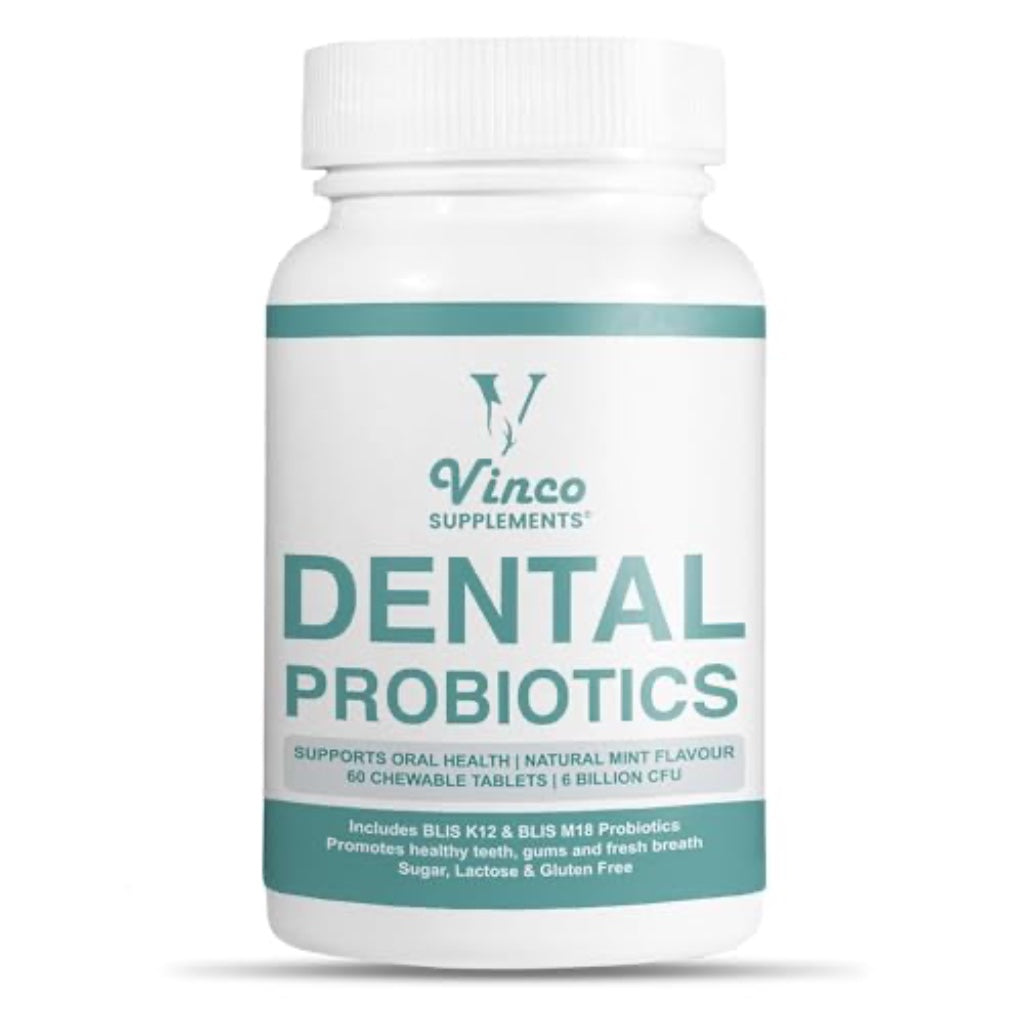 Dental Probiotics Advanced Oral Probiotics for Mouth Supplement - Bad Breath Treatment for Adults with BLIS K12 & BLIS M18-6 Billion CFU, Mint Flavour Chewable Oral Care Tablets - 60 Count - BBE 11/2027