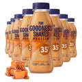 For Goodness Shakes Salted Caramel Protein Shakes, 35g Protein, High Protein, Fat-Free, Ready-To-Drink, No Added Sugar, Gluten-Free, Pre & Post Workout, 8 x 330ml - BBE 07/2026