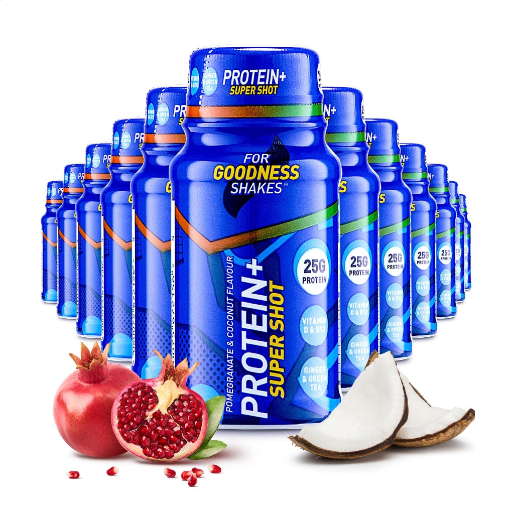 For Goodness Shakes Salted Caramel Protein Shakes, 35g Protein, High Protein, Fat-Free, Ready-To-Drink, No Added Sugar, Gluten-Free, Pre & Post Workout, 8 x 330ml - BBE 07/2026