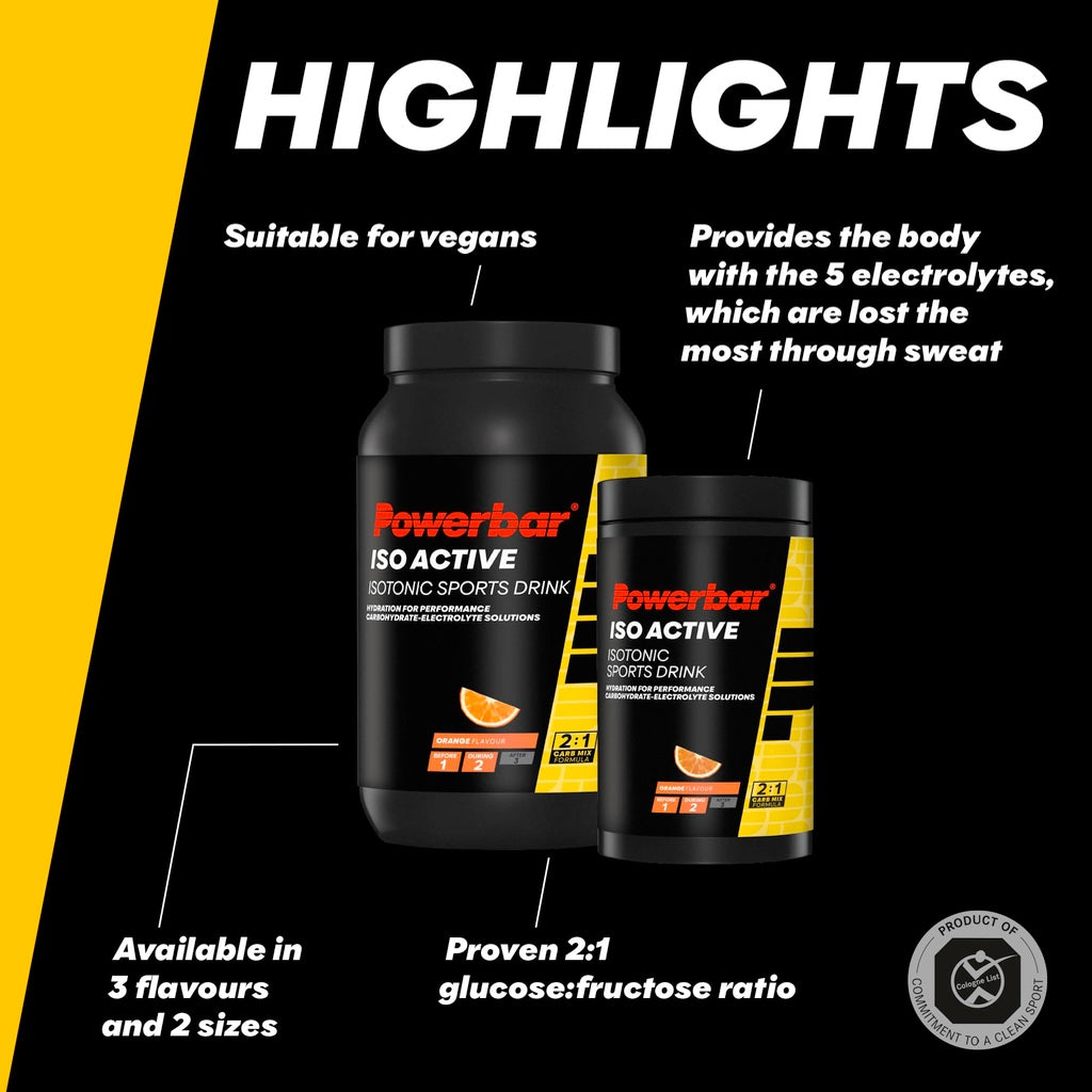 Powerbar - Isoactive - Orange - 1320g - Isotonic sports drink - 5 electrolytes